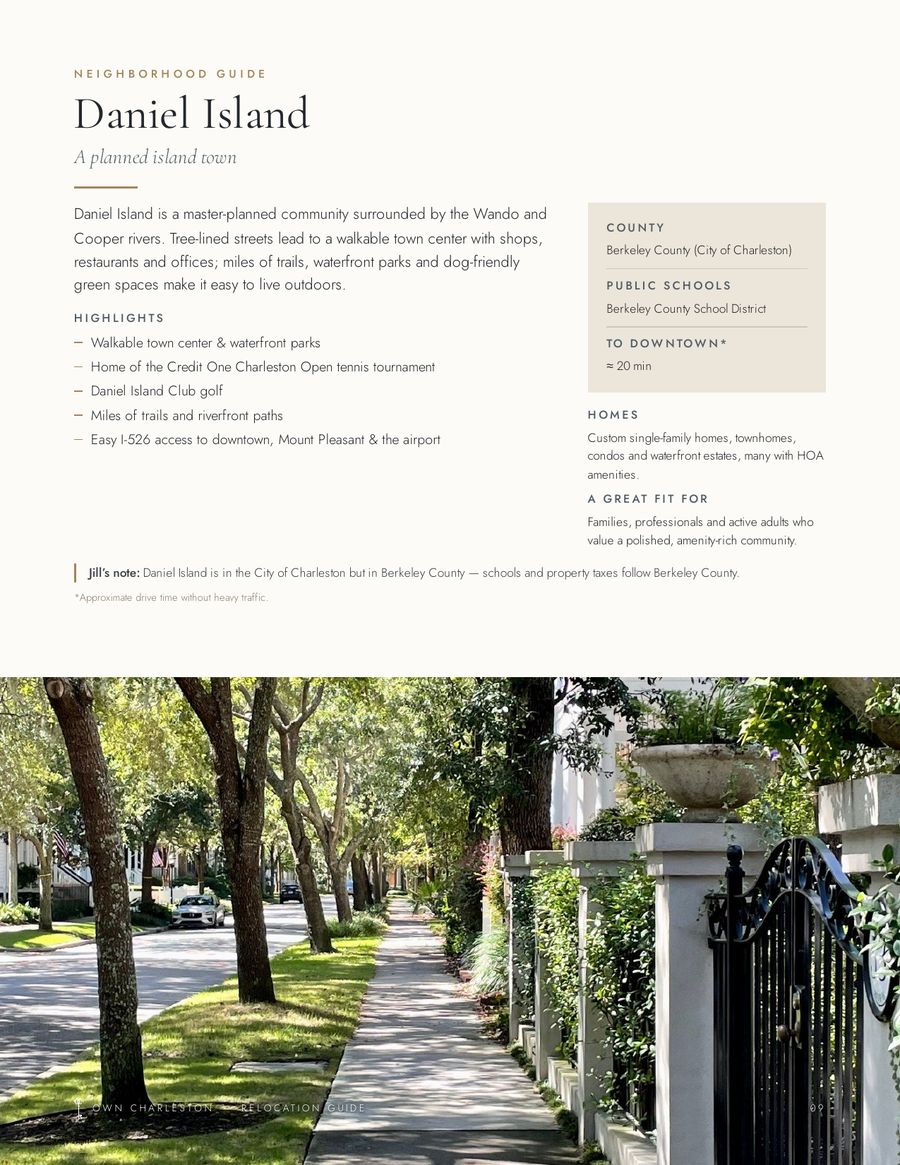 Daniel Island neighborhood guide page