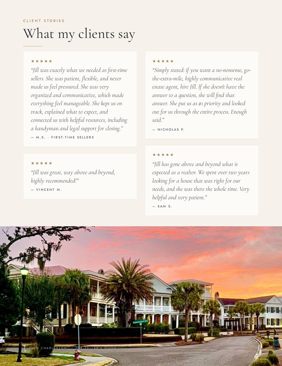 What my clients say: client testimonials