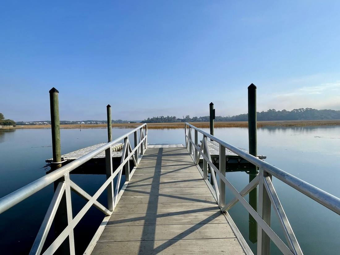 Dock over the water on James Island