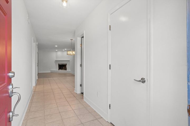 Entry hall looking toward the living room