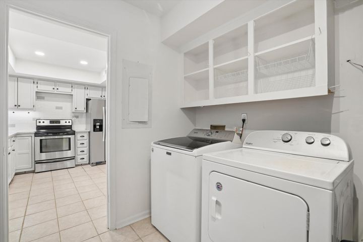 Laundry area with washer and dryer